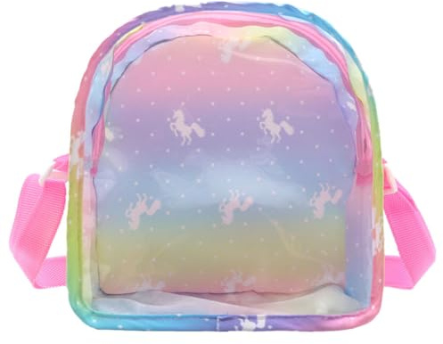 Puppenzubehörtasche mit Transparentem Deckel, Stoff, 1 Stück | Reisebeutel für Doll Toys und Fläschchen, Kompakt, Leicht, für Outdoor Aktivitäten und Familienreisen