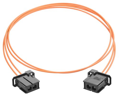 YACSEJAO Auto fibra ottica loop cavo 1M/3,3FT Anti-Pull impermeabile ad alta temperatura resistente PBT Audio amplificatore auto più cavo in fibra ottica (Maschio-Maschio)