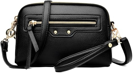 ModaZeal PU Leather Wristlet Crossbody Women Multi-Pocket Phone Bag Handbag | Shoulder Purse with 2 Straps, Double Zipper Security, Lightweight PU Leather, Ideal for Daily Travel Commute Party Gift