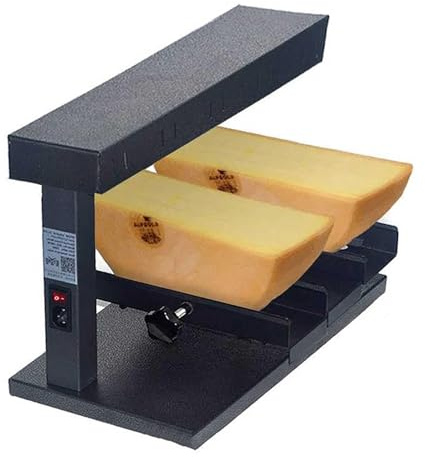 Derretidor eléctrico de queso, ángulo ajustable, acero inoxidable, grado comercial, para medias ruedas de queso, ideal para restaurantes y cafeterías