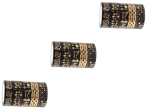 Uonlytech 3 Sätze Washi Tape Dekoratives Klebeband Für Diy Fotoalbum Und Tagebuch Leicht Abziehbar Zum Verzieren Von Gläsern Und Geschenkverpackungen 5 Rollen * 3
