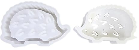 Moldes de Silicona de Animales Forma de Silicona para Colada Erizo 3D