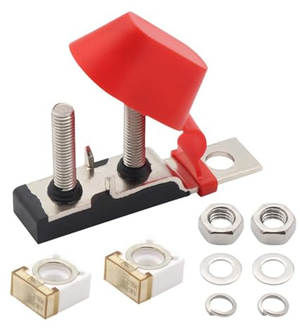 FashionCha Kit de Bornier Mrbf avec Porte-goujons Compact et étanche à La Poussière 58 V de Qualité Supérieure pour Véhicules Marins, Camping-cars et Camions, 100a