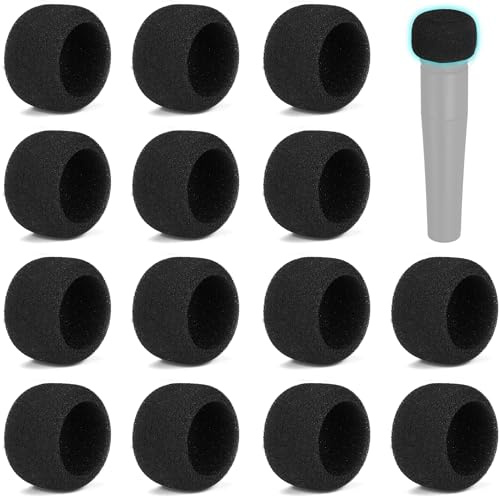 Defean 14 Pack SM57 Microphones Pop Filter Compatible with Shure SM57 Professional XLR Dynamic Microphones,Noise-Cancellation Windsock Cover