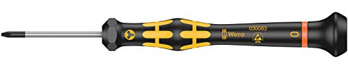 Wera 1572 ESD Kraftform Micro Schraubendreher für Microstix-Schrauben, 0 x 40 mm, Wera 05030083001
