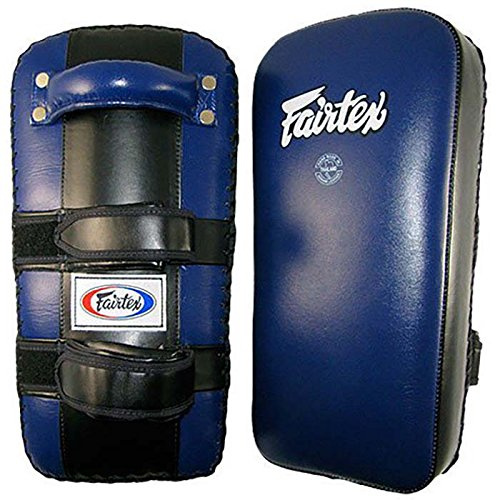 Fairtex Pratzen, Original, KPL2, schwarz-blau, Muay Thai Pads, Schlagkissen MMA