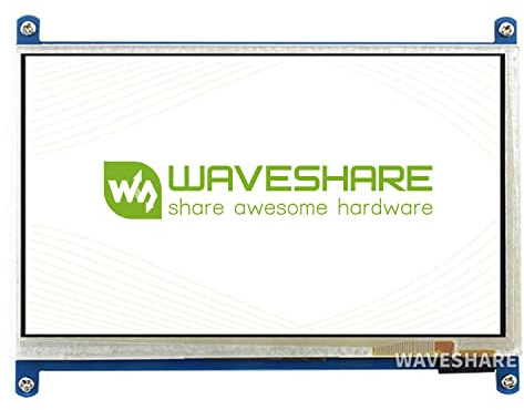Waveshare 7 Inch Capacitive Touch Screen LCD(B) HDMI 800 * 480 Resolution Driver Free Supports Mini-PCs Raspberry Pi/BB BLACK,Computer Monitor for Windows 10/8.1/8/7