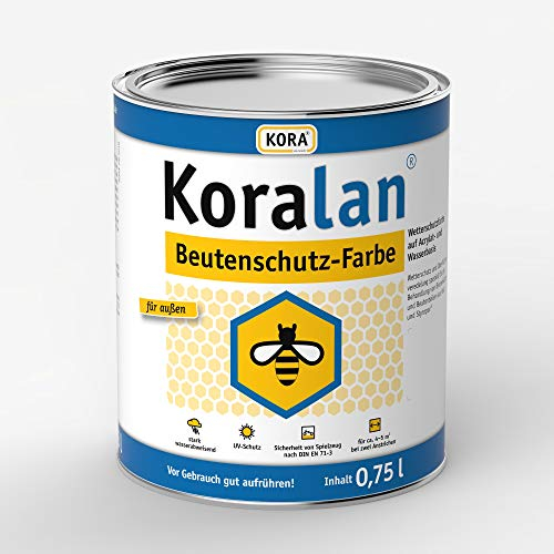 Kora Beutenschutz Lack Beutenfarbe Bienen Farbe Grün 750ml