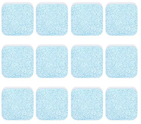 12Pcs Inicio Lavadora Limpiador Lavadora Eliminación de suciedad Limpieza Tabletas efervescentes Desincrustante Eliminador de limpieza efectivo profundo