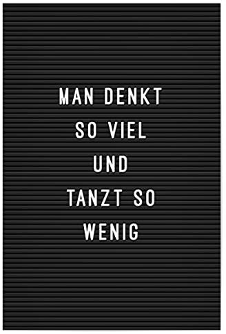 artboxONE Poster 30x20 cm Typografie Letterboard Mehr Tanzen - Bild Letter Funny Quote Inspiration