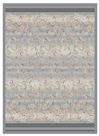 Bassetti Plaid Tosca G1 Grigio Baumwolle, Größe: 240cm x 250cm, 9314454, Grigio-g1
