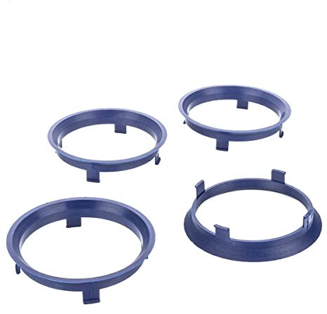 LST 4x Zentrierringe Dunkelblau für Alufelgen Radnabe Ø 66,4 mm - Ø 70,1 mm