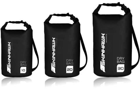 Skinhawk Dry Bag 10L / 20L / 30L wasserdichte Tasche/Waterproof/Trockensack/Trockenbeutel/Trockentasche/Rucksack