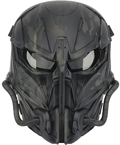 Airsoft Atmungsaktive Vollgesichtsmaske Taktische Schutzmaske mit Augenschutz