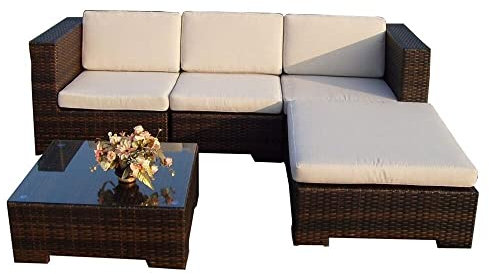 Poly Rattan Gartenmöbel California schwarz Alu Garnitur Lounge Garten Sitzgruppe Gartenset + KB anthrazit