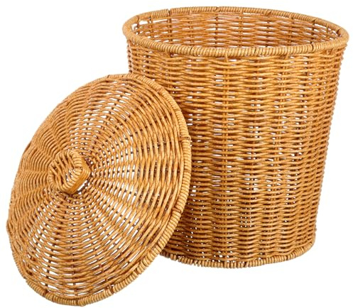 Kichvoe Cesta De Ropa Sucia Con Tapa 11.41X9.25X7.87 Pulgadas Contenedor Multifuncional Para Almacenamiento En Dormitorio Baño Juguetes Y Artículos Diversos