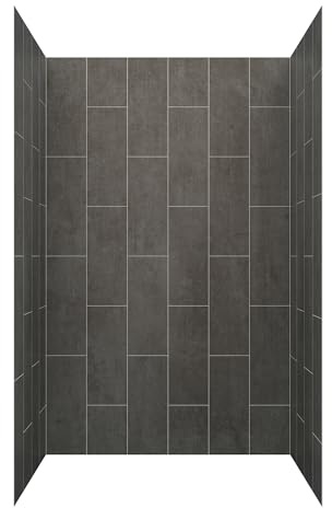 Miseno MSW784834 ReadySet 48 X 34 X 78 Five Panel Alcove Shower Wall Kit - Graphite
