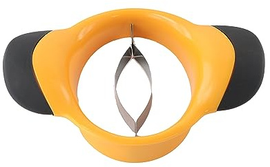 Mango Slicer Splitter Cutter Pitter with Stainless Steel Blade Pit Remover Tool Non Slip Handles Fruit Divider Mango Cutter Peach Corer Kitchen Tool