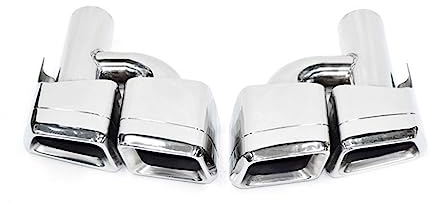 Endrohrblenden Für Benz W212 W204 E63 C63 Auto-Auspuff-Endrohrspitze Auspuffblende Blenden (Größe : Stil 2)
