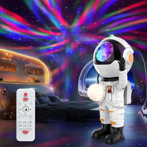 Rossetta - Astronaut Galaxy Projector, Star Projector for Bedroom, LED Night Light for Kids Room with Timer and Remote Control, Room Decor, Decor