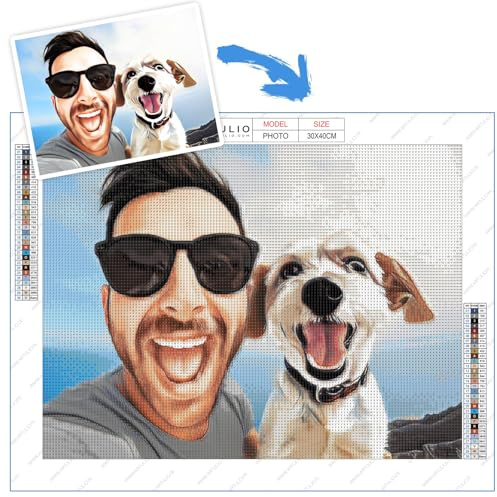 ARTULIO Diamond Painting Eigenes Foto - 30x40cm – 5D Diamant Painting Personalisiert