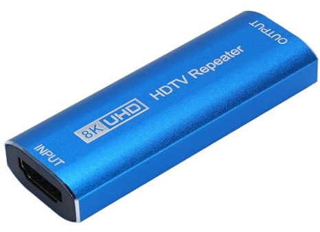 VBESTLIFE Ripetitore HDMI a HDMI, HDMI da Femmina a Femmina Signal Booster 4K 60Hz 8K 30Hz Compatibile con per HDTV e Altro, Supporto DTS HD, DTS e DSD