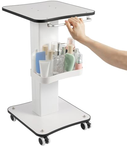 DHQCQL Chariot cosmétique avec roulettes, multifonction, mobile pour instruments de beauté, 34 x 38 x 69 cm
