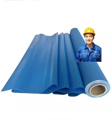 Kanduo Cortinas de Soldadura Industrial Mantas de Soldadura, Manta ignífuga de Fibra de Vidrio, Manta ignífuga for soldar, tapete de Soldadura ignífugo, Escudo de Seguridad(BLU)