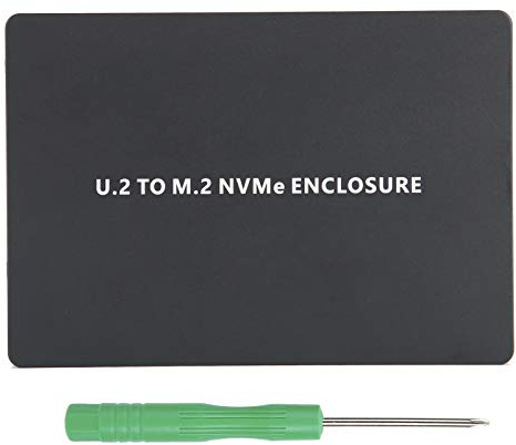 U2BOX PCIE3.0 NVME till U.2 A-kort, hårddiskhölje för SFF 8639 SSD, aluminiumhölje för U2 SSD med M.2 M-nyckelgränssnitt, snabb C-buss