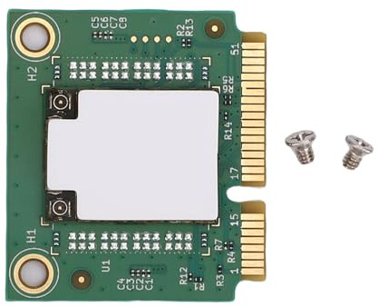 Yanmis Scheda Wireless MINI PCIE WiFi 6E 6GB, Scheda di Rete Tri Band 6G/5G/2.4G per PC Desktop, con Bluetooth 5.3 OFDMA MU MIMO, per Wins 10 11
