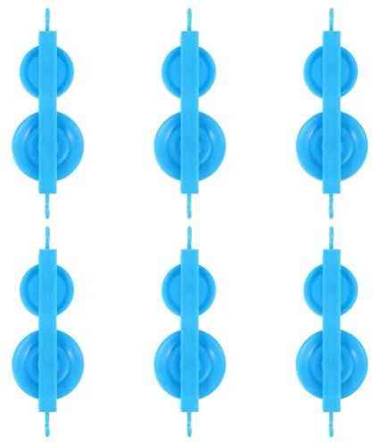 EUQKKWLOY 6 Pcs Plastic Double Pulley Physics Experiments Pulley Equipment Teaching Aids