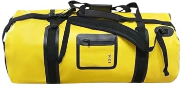 BHGMGEBLV Bolso Asiento Moto Bolsa Impermeable De 120L para Trasero para Motocicleta Montar Ciclismo Gimnasio Kayak Canotaje Rafting Pesca Al Aire Libre Impermeable(Yellow)