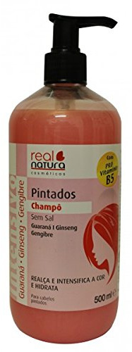 Real Natura - Champú Sin Sal Pro-Cor Complexo B - Protección del Color - Nutrición Capilar - Fórmula Suave - Fragancia Duradera - 500 ml