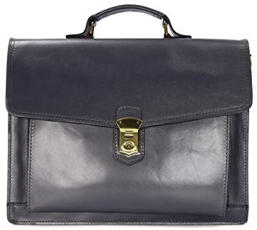 Belli Design Bag D italienische Leder Businesstasche Arbeitstasche Messenger Aktentasche Lehrertasche Laptoptasche Unisex - 40x30x12 cm (B x H x T)