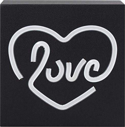 BigBen Interactive Color Light Neon Love Speaker Bluetooth Luminoso, Nero