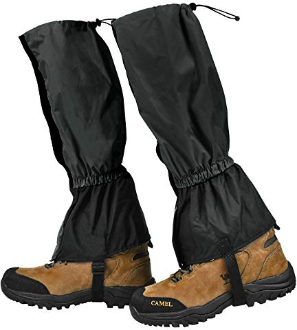 KATELUO Outdoor Gamaschen, Gamaschen Winter Wasserdicht, wasserdichte Gamaschen, Wandern Gamaschen, Gamaschen Atmungsaktiv, Beinschutz Gaiter für Wandern, Radfahren, Angeln, Bergsteigen, Jagen