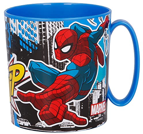 Stor Spiderman Reusable Plastic Microwave Cup 350ml