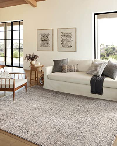 Loloi Amber Lewis Alie Collection ALE-01 Stone/Mist 2'-7'' x 7'-9'', .13'' Pile Height, Runner Rug