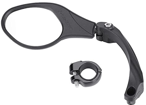 Luqeeg Rétroviseur de Vélo, Rétroviseurs Latéraux Universels pour Guidon de Moto Rétroviseur de Bicyclette avec Rotation de 360°. Rétroviseurs Latéraux pour Vélos de Route Scooters(Gauche HF-MR081L)