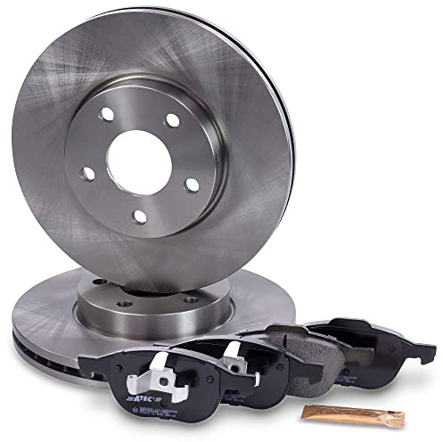 ATEC Germany Bremsenset Vorderachse inkl. Bremsscheiben Ø 278 mm Belüftet + | Kompatibel mit: FORD C-MAX, FOCUS C-MAX, FOCUS II, FOCUS II Cabriolet, FOCUS II Kasten/Kombi, FOCUS II Stufenheck