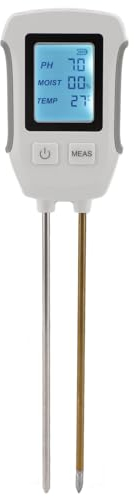 Topiky Bodenfeuchtemessgerät, Boden PH Messgerät, Bodentester für Bodenfeuchtigkeit, PH Messgerät, Sonnenlichtintensität, Bodenfruchtbarkeit, Bodentest Set für Garten, Rasen, Bauernhof,