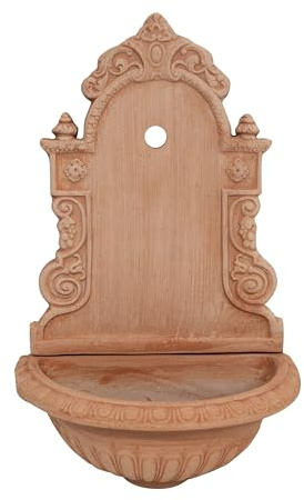Biscottini Fontaine de jardin extérieur L41xPR25xH64 - Fontaines de jardin - Fontaine de jardin en terre cuite - Fontaine de jardin - Fontaine de jardin en terre cuite