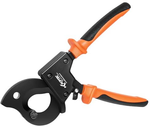 KF CPTEC Ratschen-Kabelschneider für Aluminium- und Kupferkabel - Draht Kabelschere für mehradrige Kabel - Schneidet bis zu 300 mm²