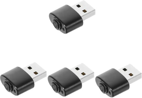Uonlytech 4piezas Mouse Mover USB Portátil para Simulación De Movimiento De Ratón para Gamers y Profesionales Dispositivo Compacto De Control De Pc Material