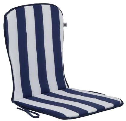 PATIO Stuhlauflage Niedriglehner 74 x 38 cm Sam Monoblock Auflage Sitzkissen mit Schnüren Indoor & Outdoor Wendekissen