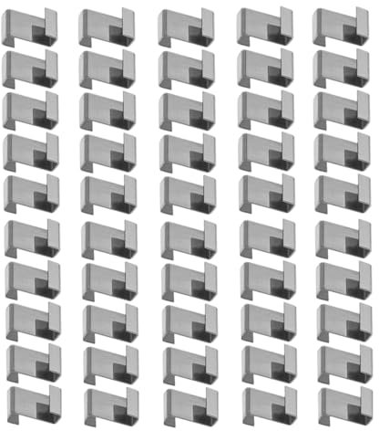 YAYAFUN - 50 clip a Z per serra, a forma di Z, in acciaio inossidabile, facili da installare, adatte per serre con telaio in alluminio