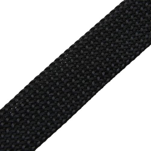 Ayztantine Cable Sleeve Expandable Cable Sleeve 2mm ~ 40mm Braided High Density Hardness Insulate Line Protect Wire Wrap Gland Sheath(Black,20MM_1 METERS)