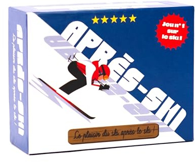Après-Ski - Jeu de société - Jeu de Cartes immersif sur Le Ski - Version Bleue - en Famille ou Entre Amis - pour Enfants et Adultes - 2 à 8 Joueurs - en Langue française