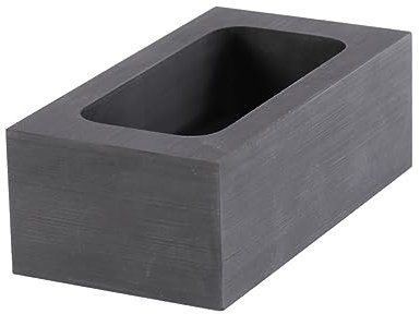 STOBOK Graphit-schmelzform Für Gold Und Silber Hochtemperaturbeständig Geeignet Für Verarbeitung Von Nichteisenmetallen Labor Und Bildungsanwendungen Schwarze Graphitform