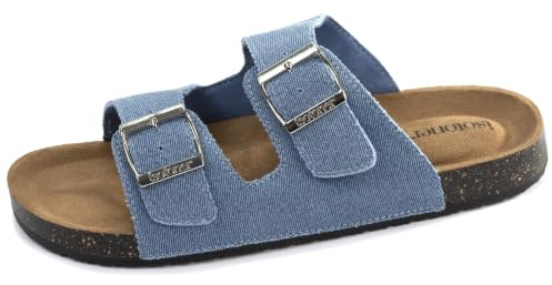 Isotoner Sandales Femme à doubles bride talon ultra confort | Semelle intérieure synthétique - Patch talon confort EVERYWEAR™